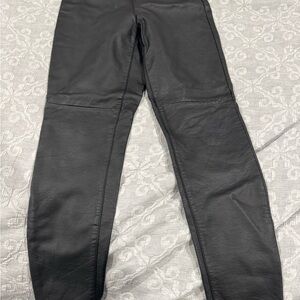 Michael Kors Women's Black Skinny Faux leather pants